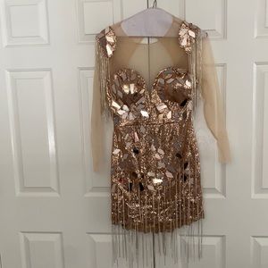 Rose gold sequin Evening\party dress size 2xl